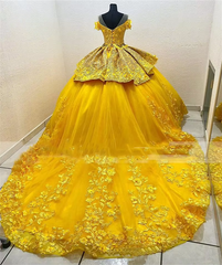 Gold Quinceañera Dress
