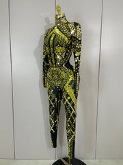 Gemini Luxury Shiny Jumpsuit