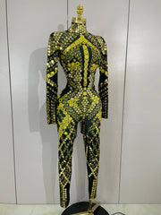 Gemini Luxury Shiny Jumpsuit