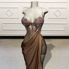 Glitter Beaded Crystal Sexy Birthday Dress