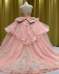 Embroidery High Neck Quinceañera Dress