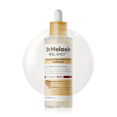 Dr.Melaxin body & face peel shot duo glow black rice peeling ampoule kojic acid & turmeric spray