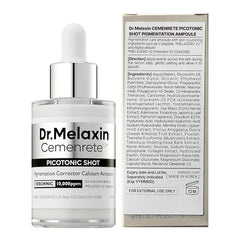 Dr.Melaxin Cemenrete Picotonic Shot Calcium Serum for Firming Density collagen serum Even Skin Tone & Skin Clarity Anti-aging Dark spot care 1.01 fl.oz.