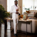 Glitter Diamond Formal Men's Tuxedo 2pc Set