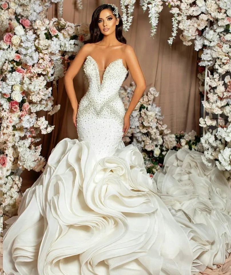 Crystal Beaded Diamonds Bridal Gown