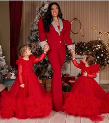 Crystal Rhinestone Mother Of The Bride Pant Suits Evening Party Blazer Suits Women Tuxedos For Wedding 2 Pieces