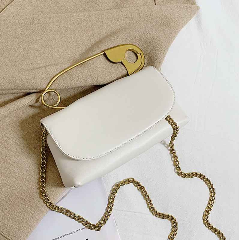 Elegant PU Leather Women Belt Patchwork Pin Chic Style