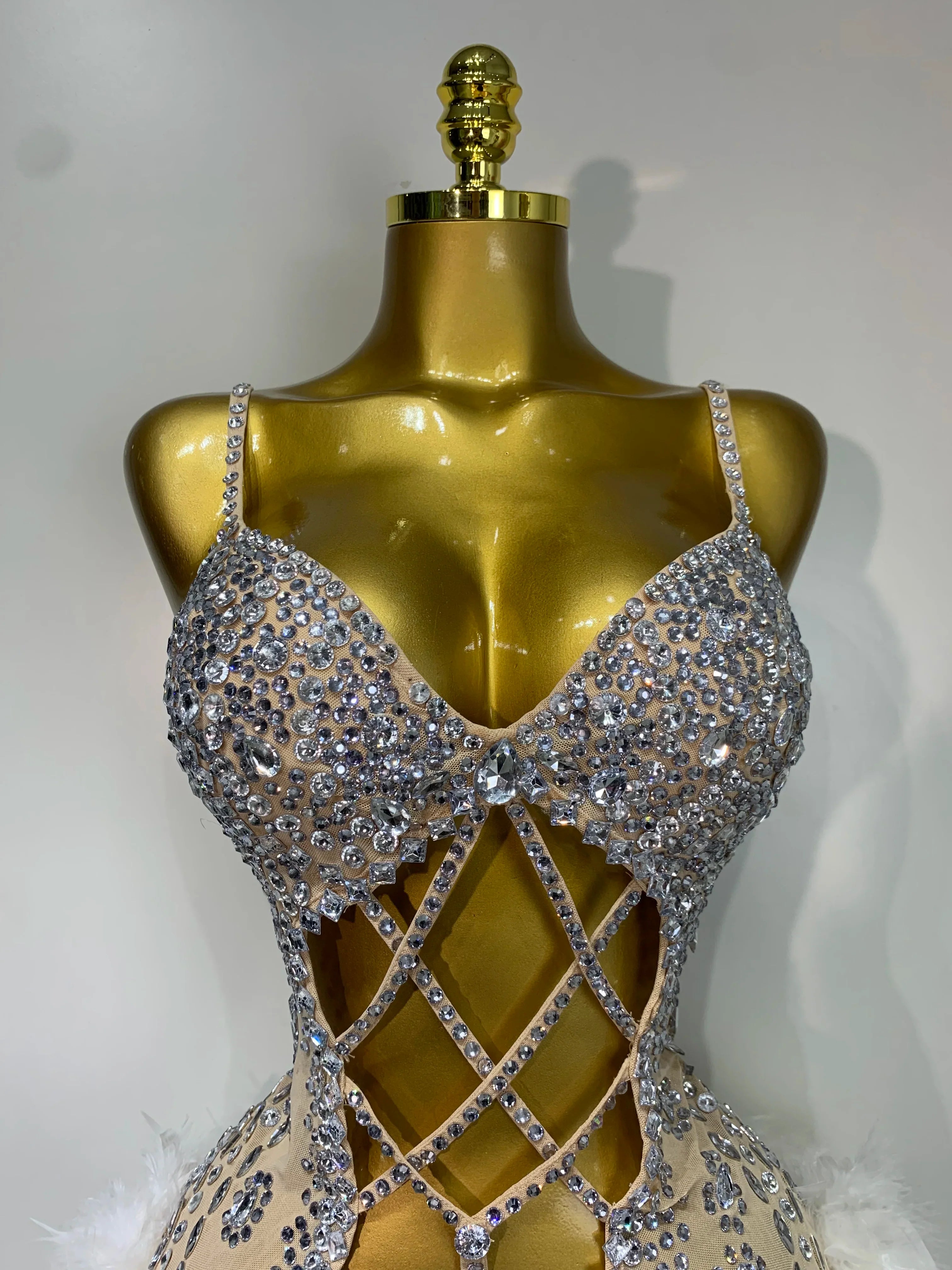Blair Starlight Feather Bodysuit