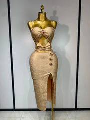 Camila Sexy Hollow Out Sleeveless Bodycon Cocktail Maxi Dress for Women – Elegant Evening Party Gown