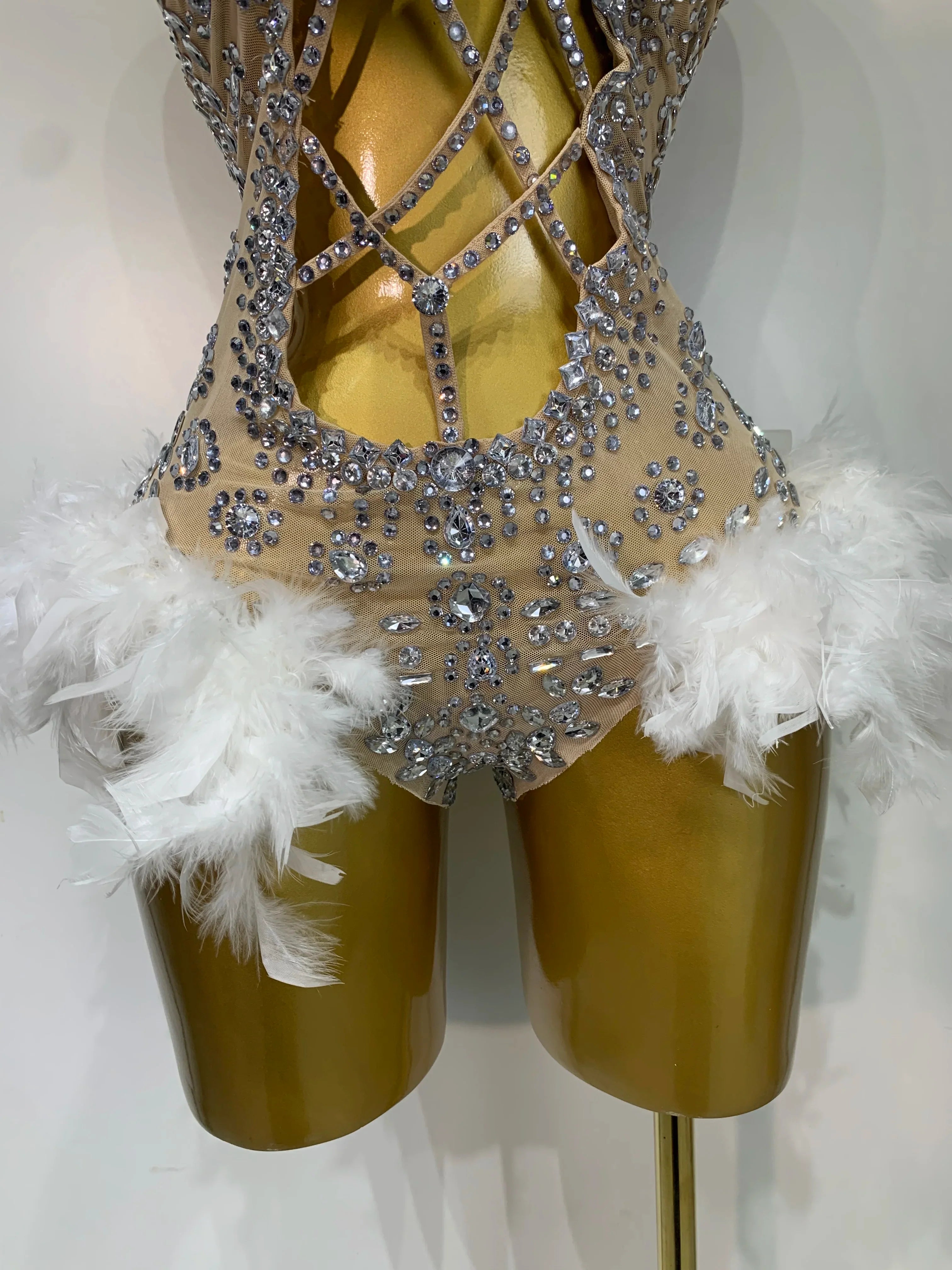 Blair Starlight Feather Bodysuit