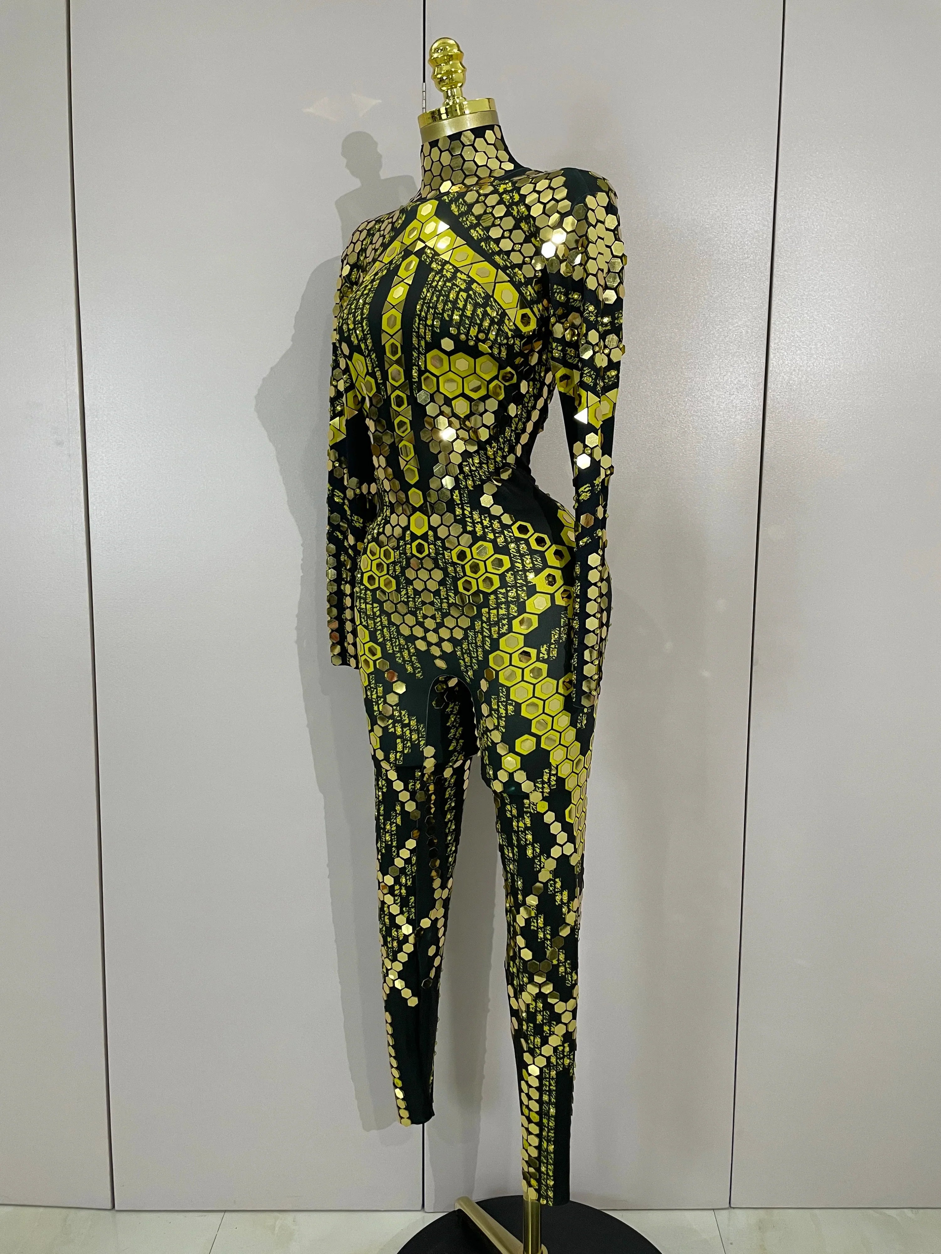 Gemini Luxury Shiny Jumpsuit
