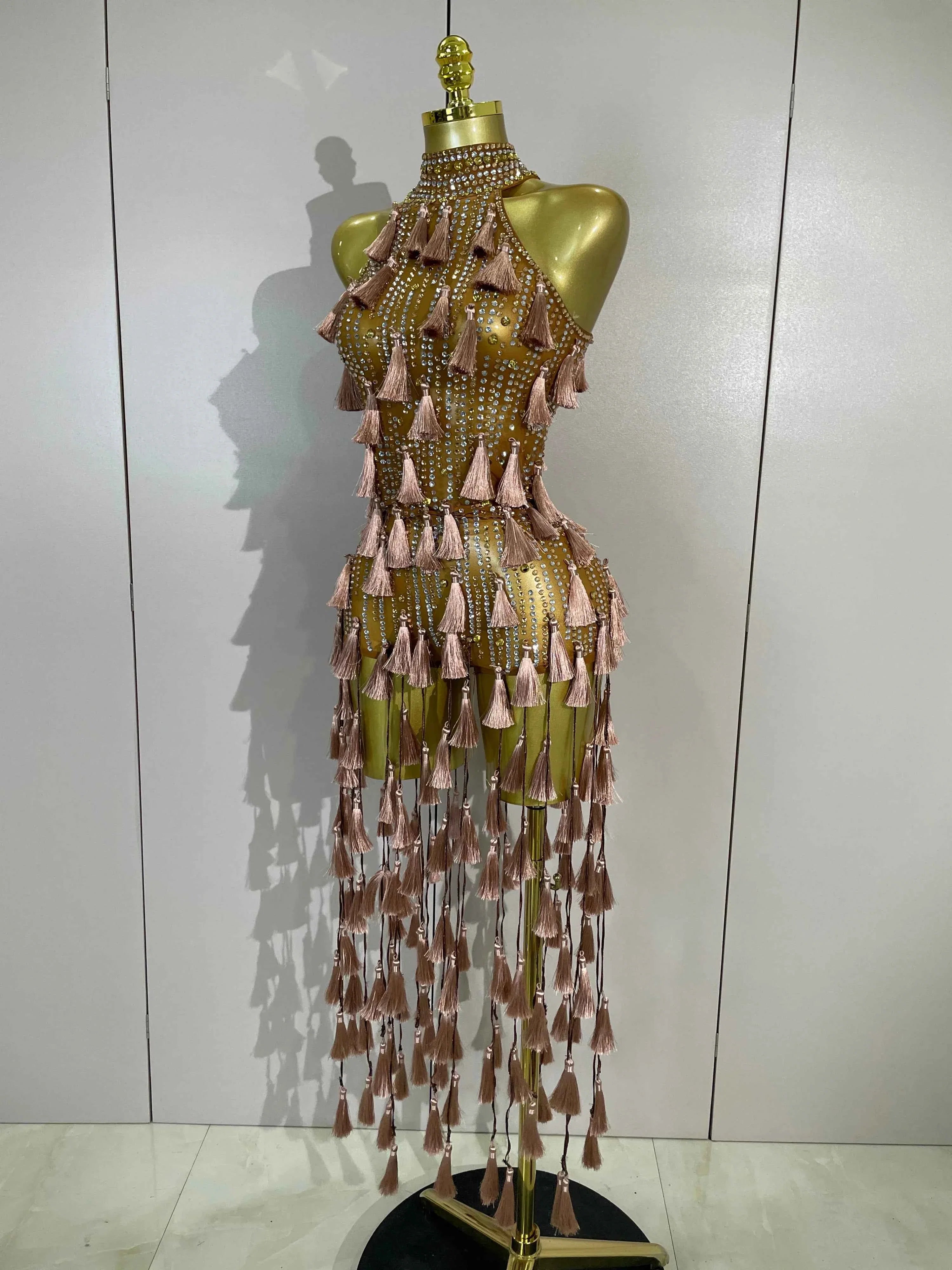 Destiny Sparkle Diamond Mesh See-Through Bodycon Bodysuit