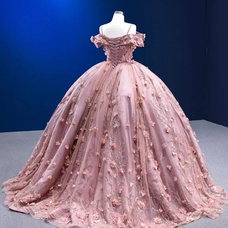 Elegant Quinceañera: Beaded Floral Gowns