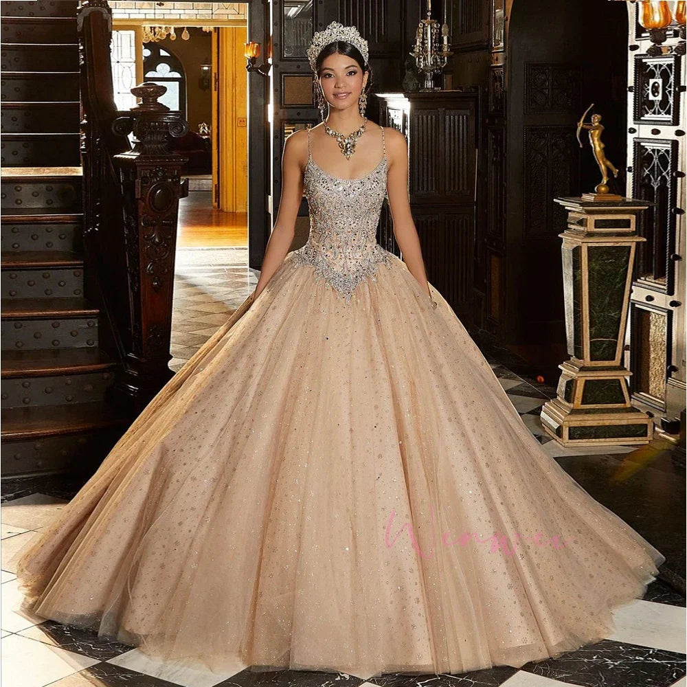 Glamorous Sleeveless Quinceañera Dress
