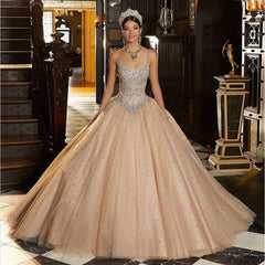 Glamorous Sleeveless Quinceañera Dress