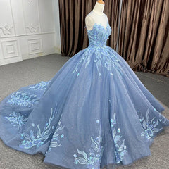 Blue Stylish Quinceañera Dress