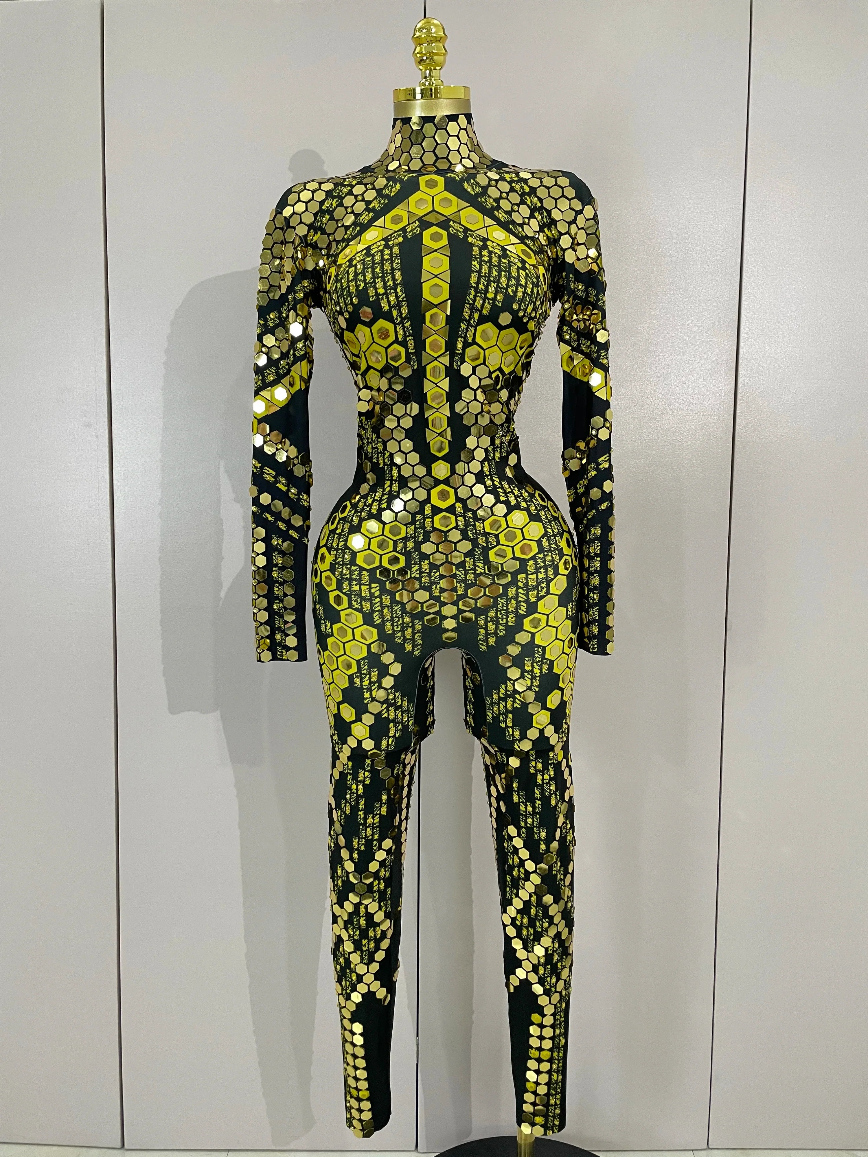 Gemini Luxury Shiny Jumpsuit