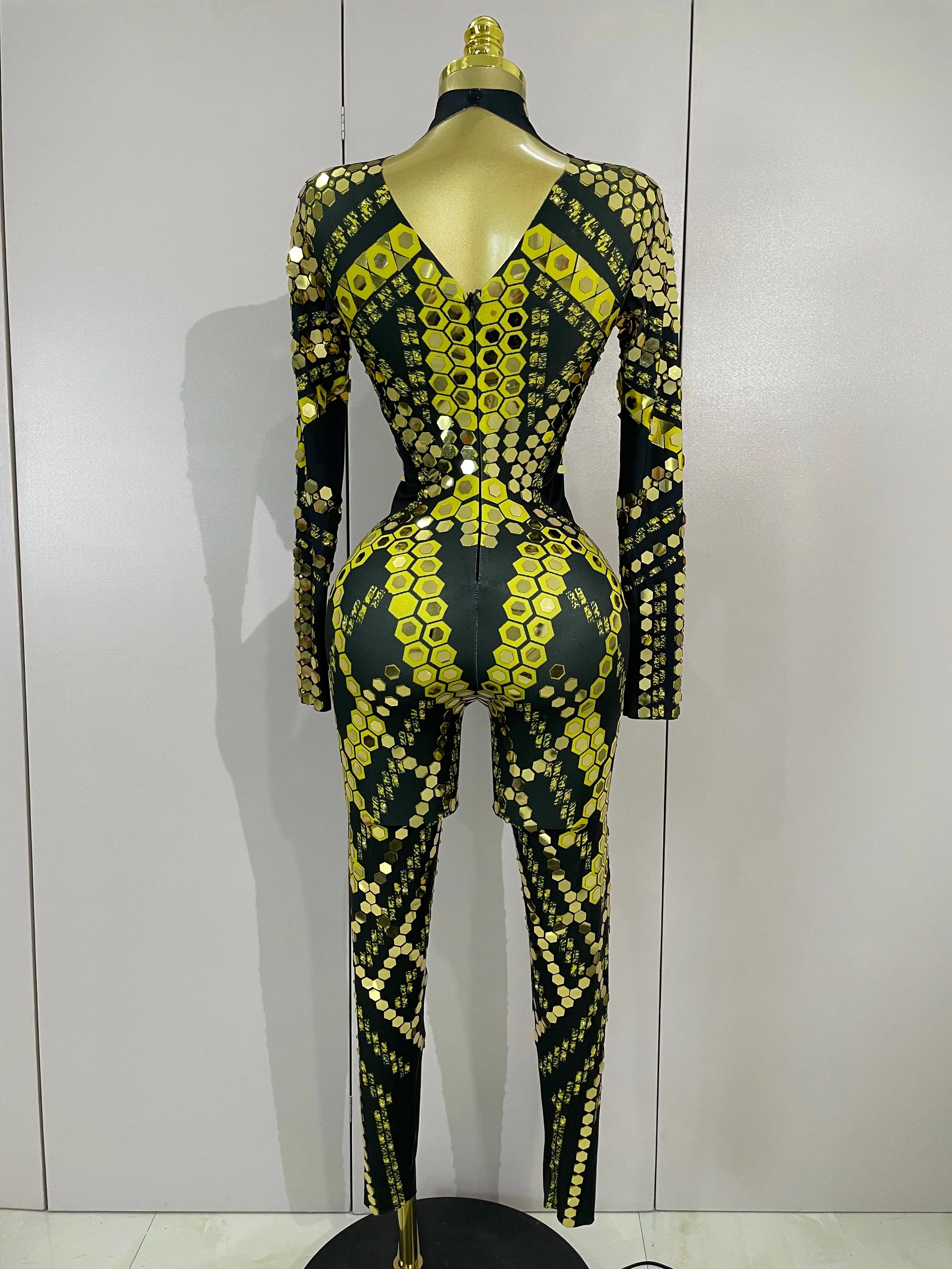 Gemini Luxury Shiny Jumpsuit