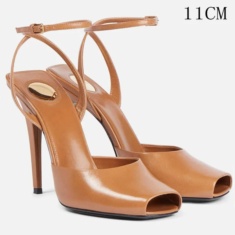 Fish-Toe High Heels Bare-Toe Fine Heels