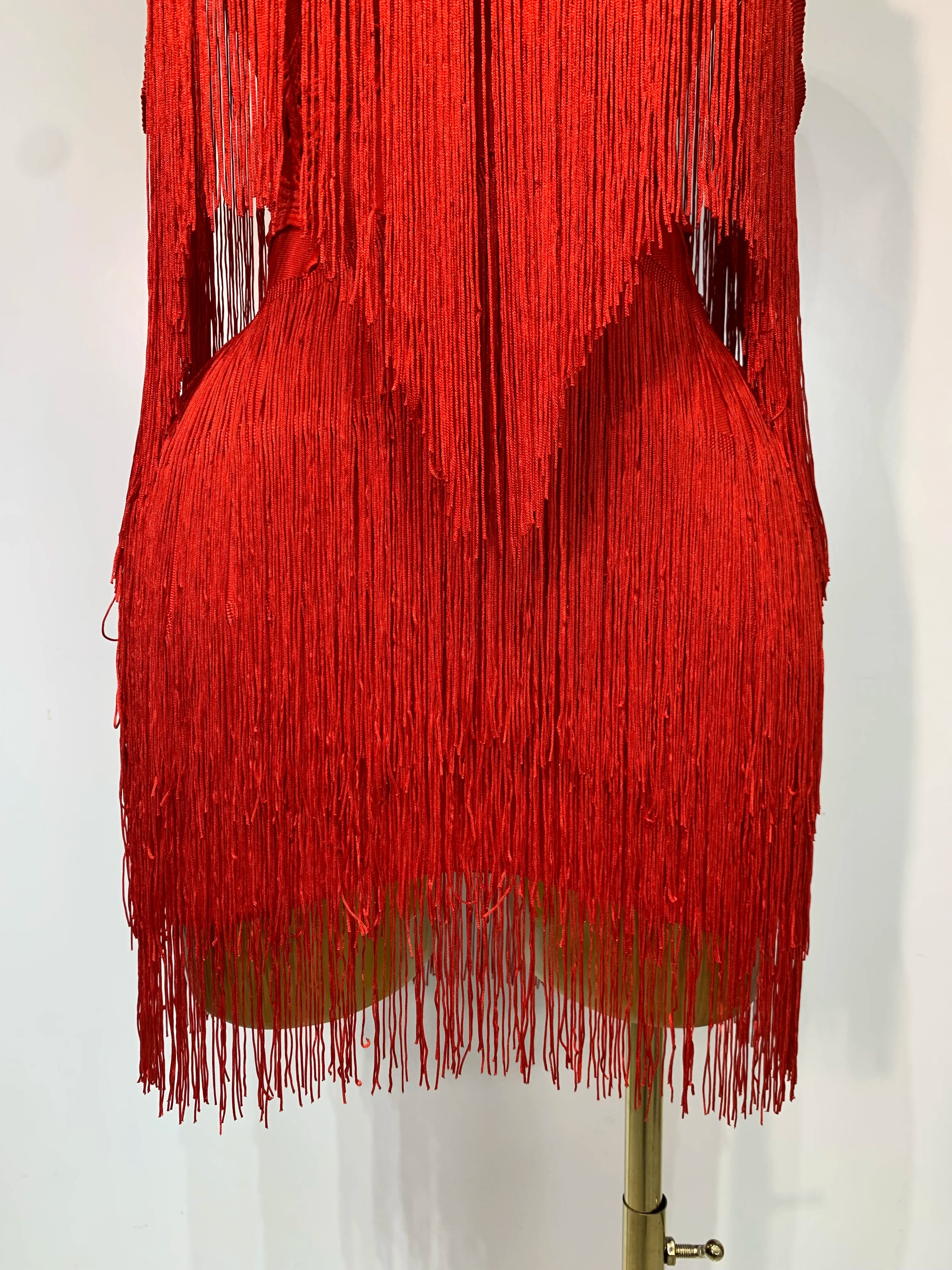 Candice Sexy Strapless Off-Shoulder Tassel Bandage Dress for Women | Elegant Bodycon Party Dress