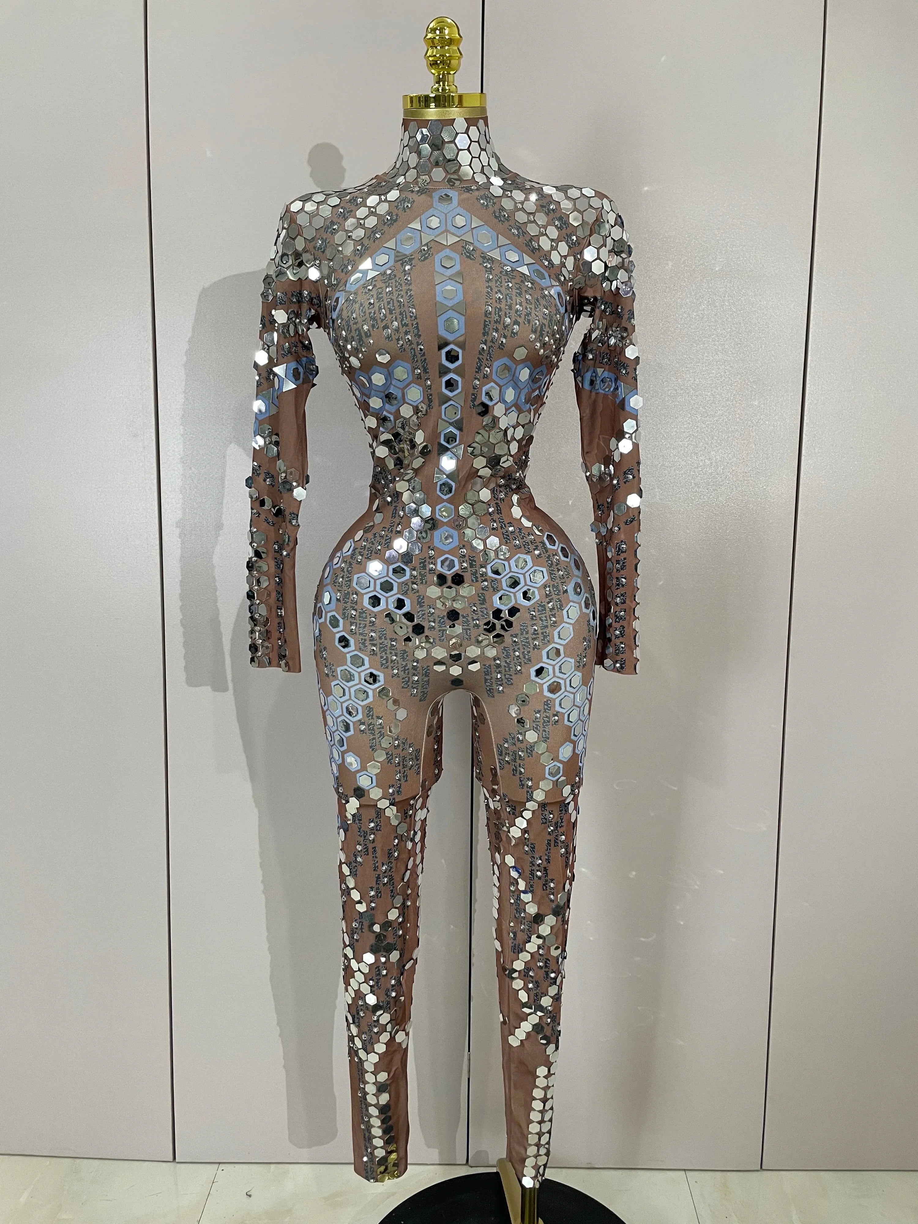 Gemini Luxury Shiny Jumpsuit