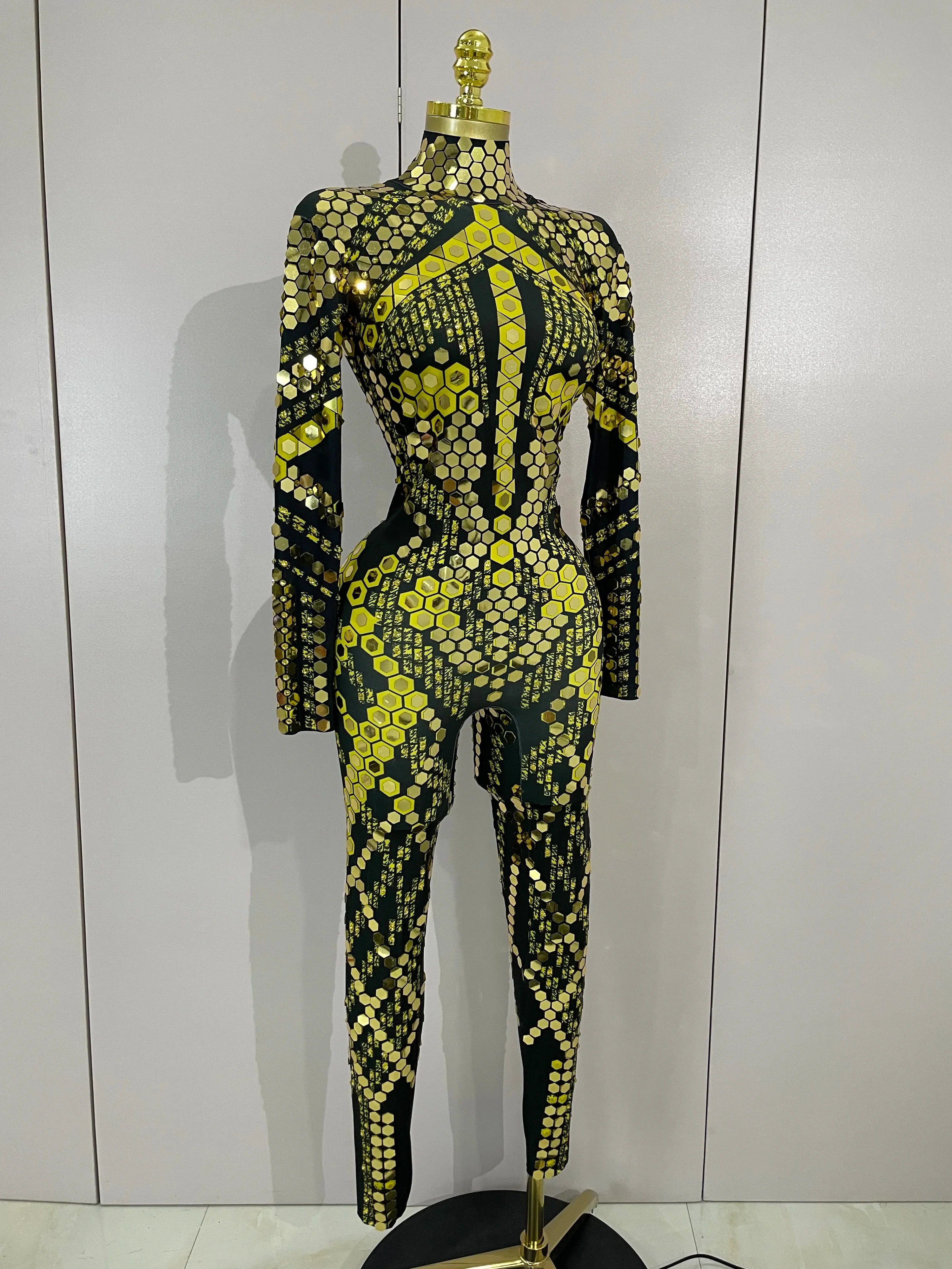 Gemini Luxury Shiny Jumpsuit