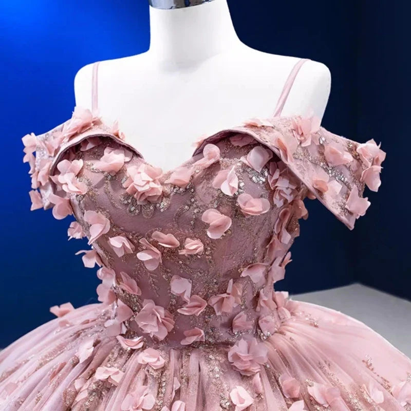 Elegant Quinceañera: Beaded Floral Gowns