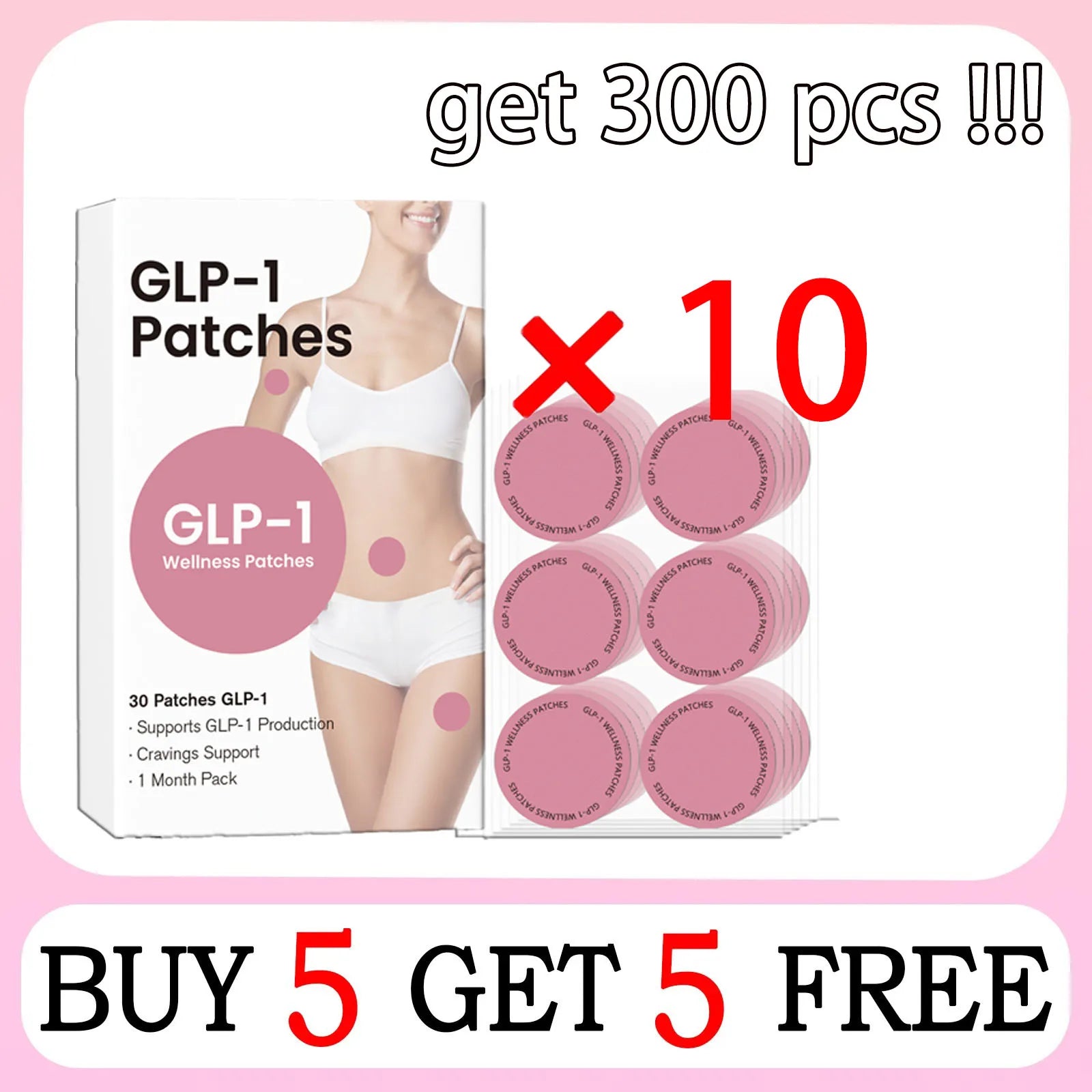 2nd 30pcs GLP-1 PATCHES Original | Made from pure plants for transdermal metabolic & energy support Inhibiting food dependence