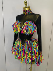 Destiney Multi Color Dress