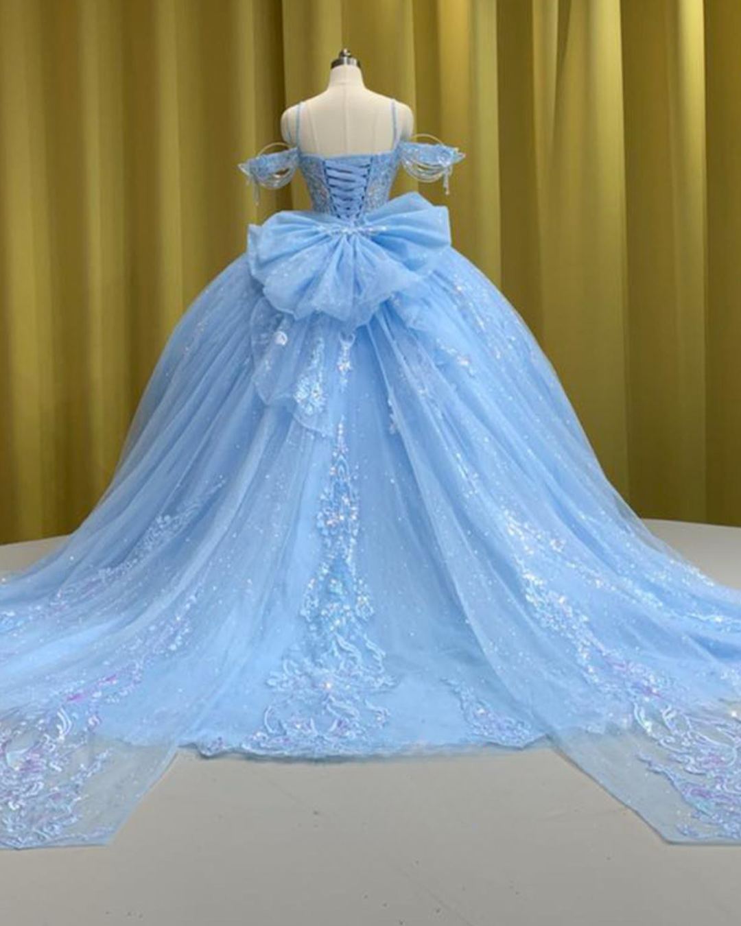 Fairytale Light Blue Quinceañera Gown