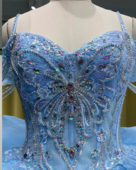 Fairytale Light Blue Quinceañera Gown