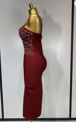 Angelica Sexy V-Neck Bodycon Bandage Dress