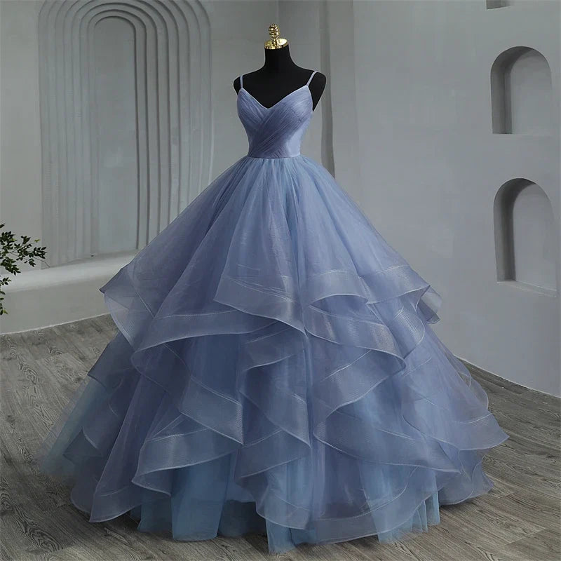 Boho Quinceañera Dresses: Ruffled Sweetheart Spaghetti Strap Gowns