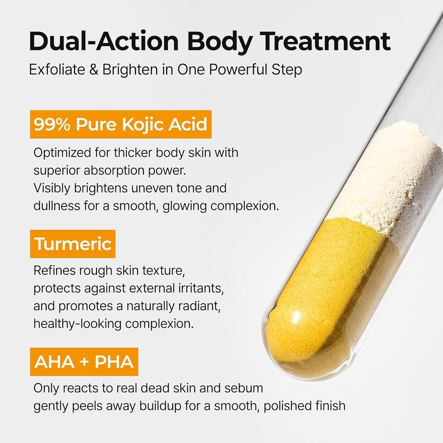 Dr.Melaxin body & face peel shot duo glow black rice peeling ampoule kojic acid & turmeric spray