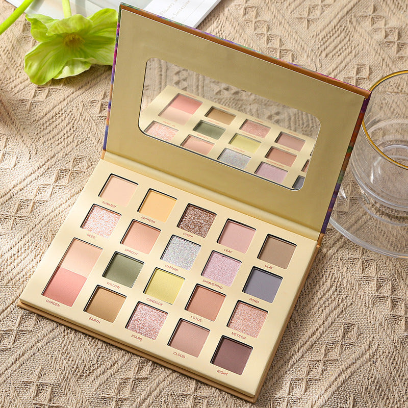 20 Colors Shiny Eyeshadow Palette Matte Rose Color Earth Eye Shadow Polarized Glitter Long Lasting Eye Makeup Cosmetic New