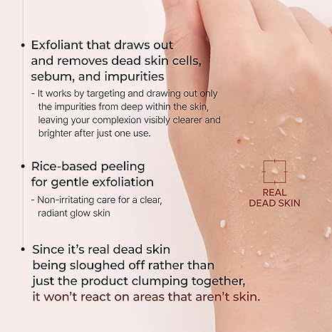 Dr.Melaxin Peel Shot Glow Black Rice Peeling Ampoule 80ml, Dead Skin Gentle Exfoliating Ampoule with Rice Water Extract, AHA BHA, Niacinamide, Daily Skin Texture Care, All Skin Types, Korean Skincare