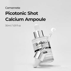 Dr.Melaxin Cemenrete Picotonic Shot Calcium Serum for Firming Density collagen serum Even Skin Tone & Skin Clarity Anti-aging Dark spot care 1.01 fl.oz.