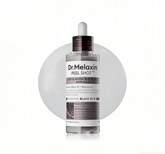 Dr.Melaxin Peel Shot Glow Black Rice Peeling Ampoule 80ml, Dead Skin Gentle Exfoliating Ampoule with Rice Water Extract, AHA BHA, Niacinamide, Daily Skin Texture Care, All Skin Types, Korean Skincare