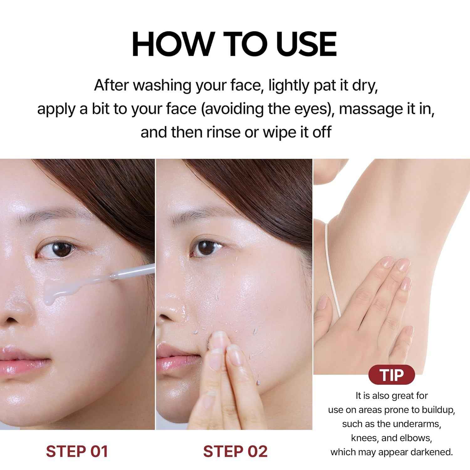 Dr.Melaxin Peel Shot Glow Black Rice Peeling Ampoule 80ml, Dead Skin Gentle Exfoliating Ampoule with Rice Water Extract, AHA BHA, Niacinamide, Daily Skin Texture Care, All Skin Types, Korean Skincare